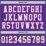 Maglia da football personalizzata autentica viola in maglia bianca, nera e rosa Maglia da football personalizzata autentica viola in maglia bianca, nera e rosa