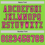 Maglia da football personalizzata verde rosa-nera in mesh autentica al neon Maglia da football personalizzata verde rosa-nera in mesh autentica al neon