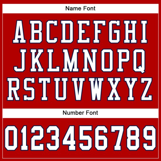 Maglia da calcio personalizzata autentica in rete rossa, bianca e blu navy Maglia da calcio personalizzata autentica in rete rossa, bianca e blu navy