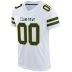 Maglia da calcio a rete bianca verde-oro personalizzata autentica Maglia da calcio a rete bianca verde-oro personalizzata autentica