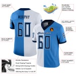 Maglia da calcio personalizzata blu polvere, maglia moda blu navy-bianca divisa Maglia da calcio personalizzata blu polvere, maglia moda blu navy-bianca divisa
