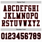 Maglia da calcio autentica nera e rossa personalizzata in maglia bianca Maglia da calcio autentica nera e rossa personalizzata in maglia bianca