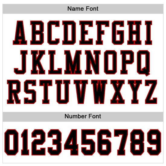 Maglia da calcio autentica nera e rossa personalizzata in maglia bianca Maglia da calcio autentica nera e rossa personalizzata in maglia bianca