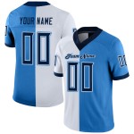Maglia da calcio personalizzata blu polvere, maglia moda blu navy-bianca divisa Maglia da calcio personalizzata blu polvere, maglia moda blu navy-bianca divisa