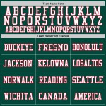 Maglia da calcio a rete autentica retrò personalizzata verde bianco-rossa Maglia da calcio a rete autentica retrò personalizzata verde bianco-rossa