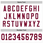 Maglia da football retrò personalizzata autentica in maglia bordeaux bianca Maglia da football retrò personalizzata autentica in maglia bordeaux bianca