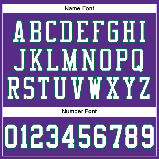 Maglia da football verde bianca Kelly autentica personalizzata viola Maglia da football verde bianca Kelly autentica personalizzata viola