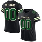 Maglia da football autentica personalizzata verde-crema nera Maglia da football autentica personalizzata verde-crema nera
