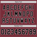 Maglia da football personalizzata bordeaux autentica in rete nera e bianca retrò Maglia da football personalizzata bordeaux autentica in rete nera e bianca retrò