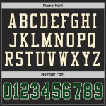 Maglia da football autentica personalizzata verde-crema nera Maglia da football autentica personalizzata verde-crema nera