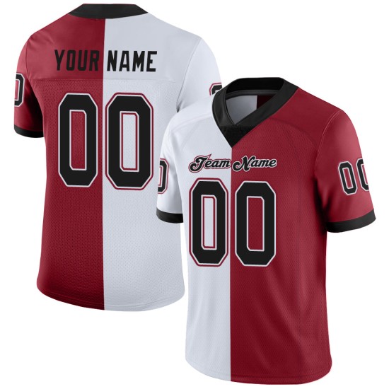 Maglia da calcio personalizzata divisa Cardinal Black-White Fashion Maglia da calcio personalizzata divisa Cardinal Black-White Fashion
