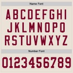 Maglia da football personalizzata autentica in maglia bordeaux-bianca, stile retrò color crema Maglia da football personalizzata autentica in maglia bordeaux-bianca, stile retrò color crema