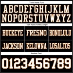 Maglia da football autentica personalizzata in maglia bianca e arancione Texas nera Maglia da football autentica personalizzata in maglia bianca e arancione Texas nera