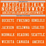 Maglia da football personalizzata, autentica, bianca e arancione, stile retrò Maglia da football personalizzata, autentica, bianca e arancione, stile retrò