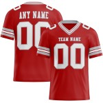 Maglia da calcio bianca e grigia autentica personalizzata in rete rossa Maglia da calcio bianca e grigia autentica personalizzata in rete rossa