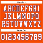 Maglia da football arancione personalizzata bianca-viola autentica Maglia da football arancione personalizzata bianca-viola autentica