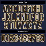 Maglia da calcio blu navy e oro, personalizzata, in rete, moda, crema Maglia da calcio blu navy e oro, personalizzata, in rete, moda, crema