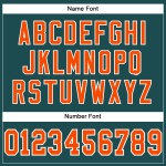 Maglia da football arancione-bianca personalizzata Midnight Green autentica Maglia da football arancione-bianca personalizzata Midnight Green autentica