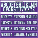 Maglia da football verde bianca Kelly autentica personalizzata viola Maglia da football verde bianca Kelly autentica personalizzata viola