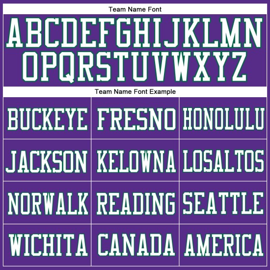 Maglia da football verde bianca Kelly autentica personalizzata viola Maglia da football verde bianca Kelly autentica personalizzata viola