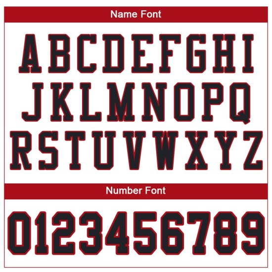 Maglia da calcio personalizzata autentica in rete, bianca, nera e rossa Maglia da calcio personalizzata autentica in rete, bianca, nera e rossa